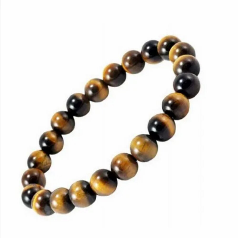 ❤️ Gemstone Tiger's Eye Bead Bracelet